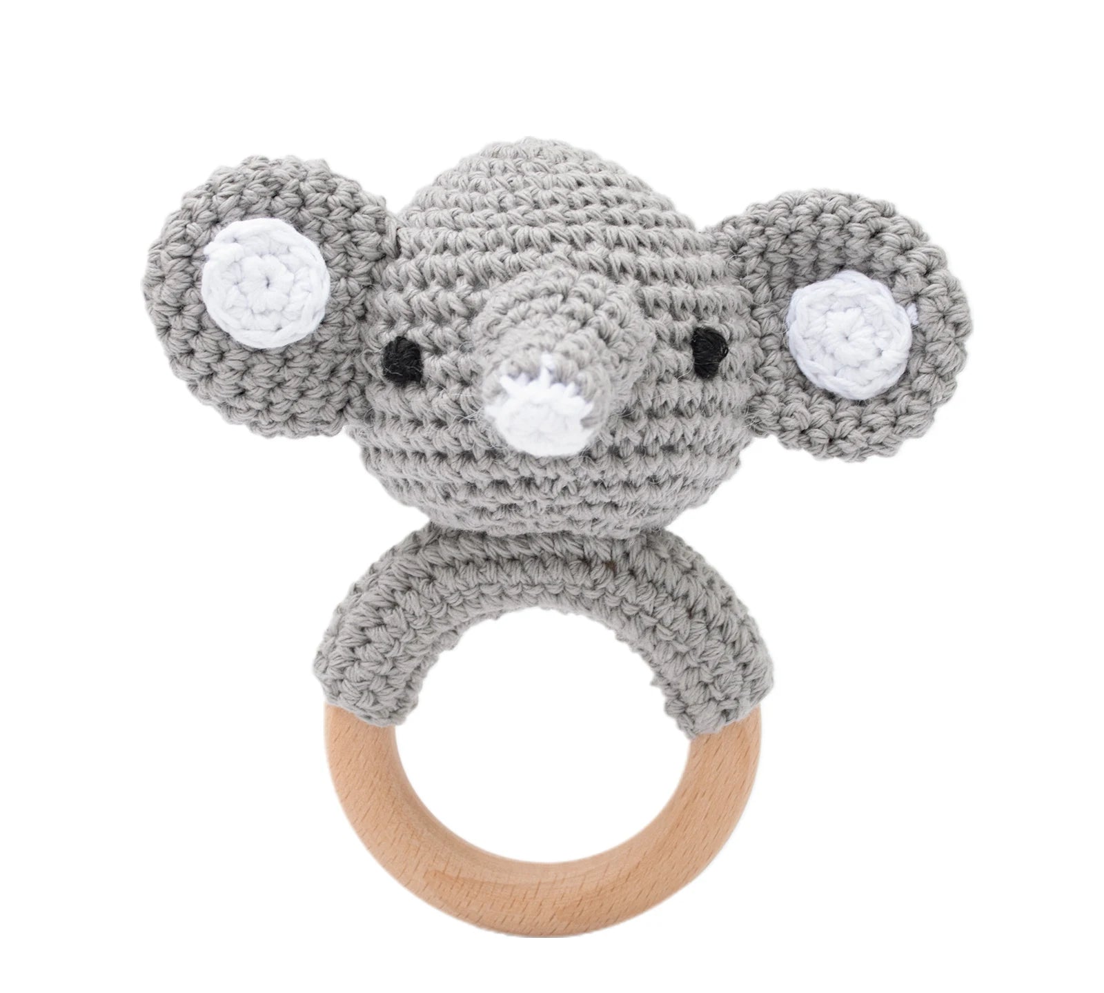 Crochet Animal Baby Rattle Toy