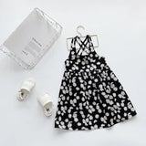 Little Daisy Printed Slip Sleeveless Kids Dresses