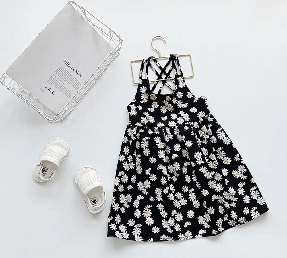 stylish sleeveless kids dresses outfit