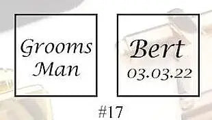 Custom Engraved Groom Cufflinks