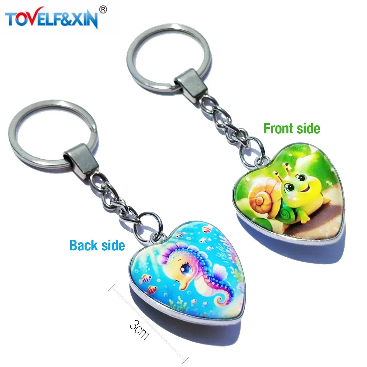 Custom Double-Sided Photo Keychain