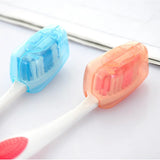 Compact toothbrush head cover for clean storage