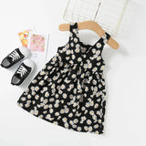 Little Daisy Printed Slip Sleeveless Kids Dresses