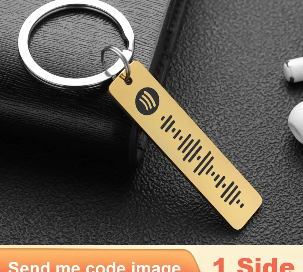 Personalized Spotify Code Keychain