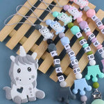 Handmade custom name pacifier chain for infants