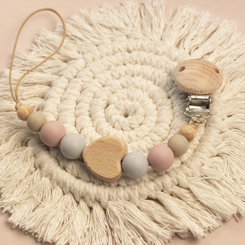 Custom Name Wooden Pacifier Chain