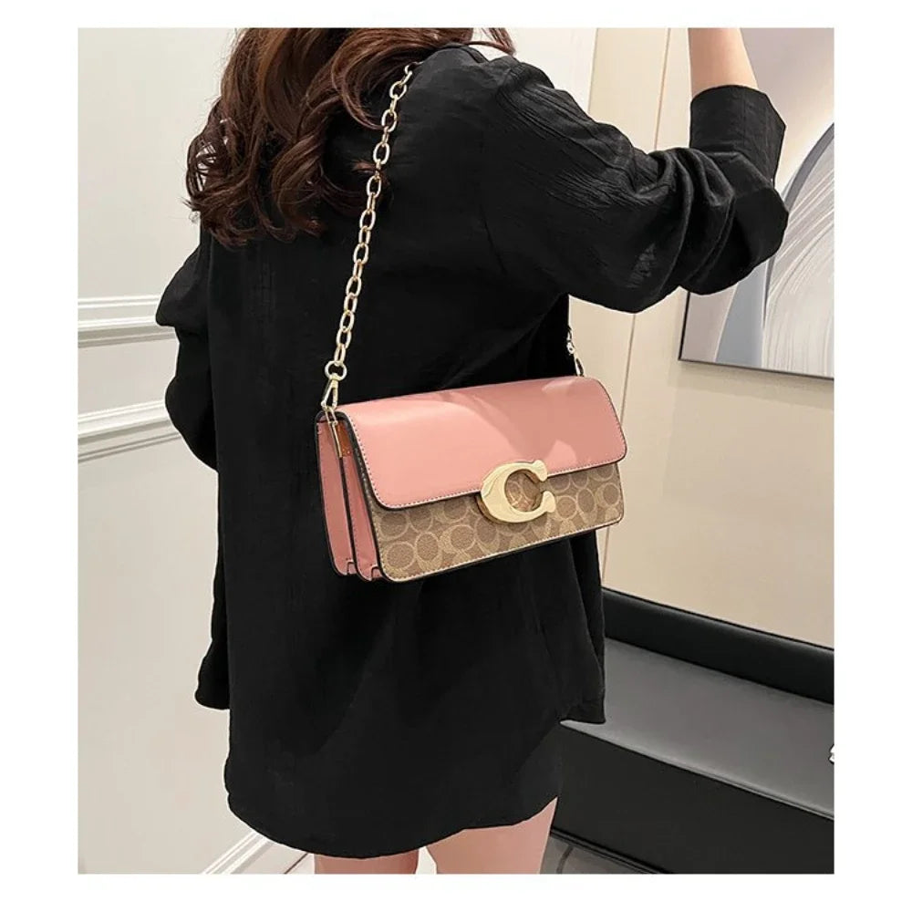 2025 New! High - End Women's C - Style Small Square Bag with Organizer