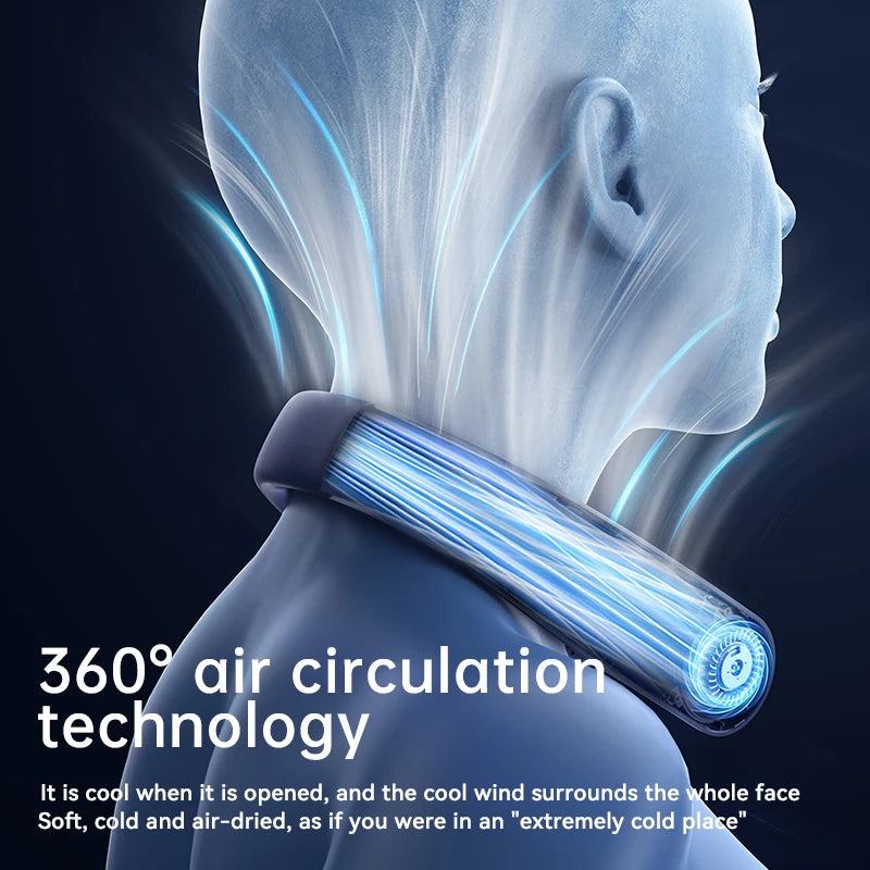 lightweight wearable bladeless neck fan