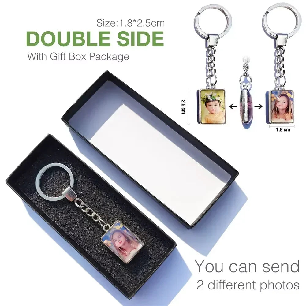 Custom Double-Sided Photo Keychain