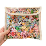 Cartoon-themed hair bands for kids in vibrant colors