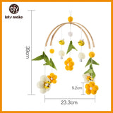 Wooden Baby Rattle Mobile