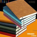 Sheepin leather notebook with vintage PU cove