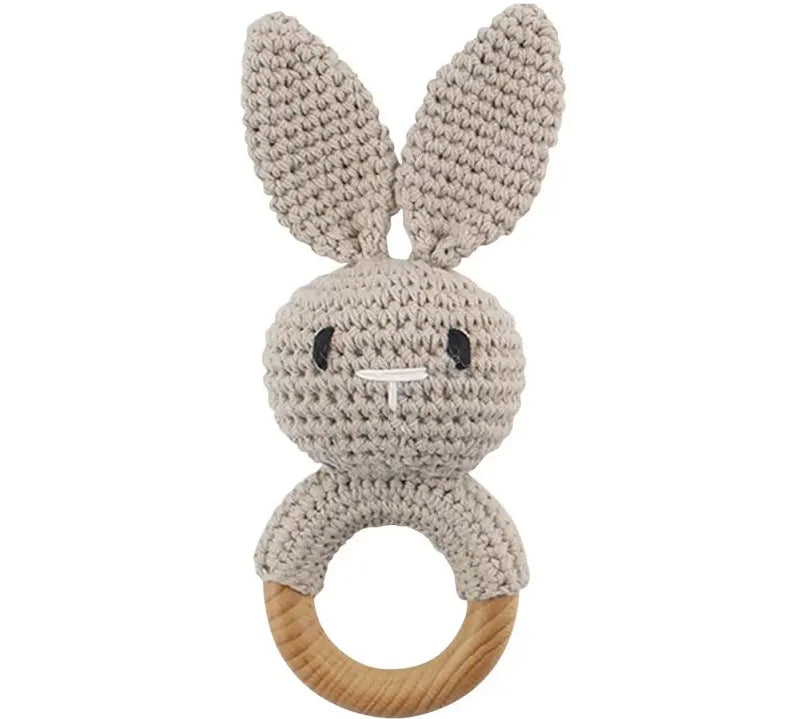 Crochet Animal Baby Rattle Toy