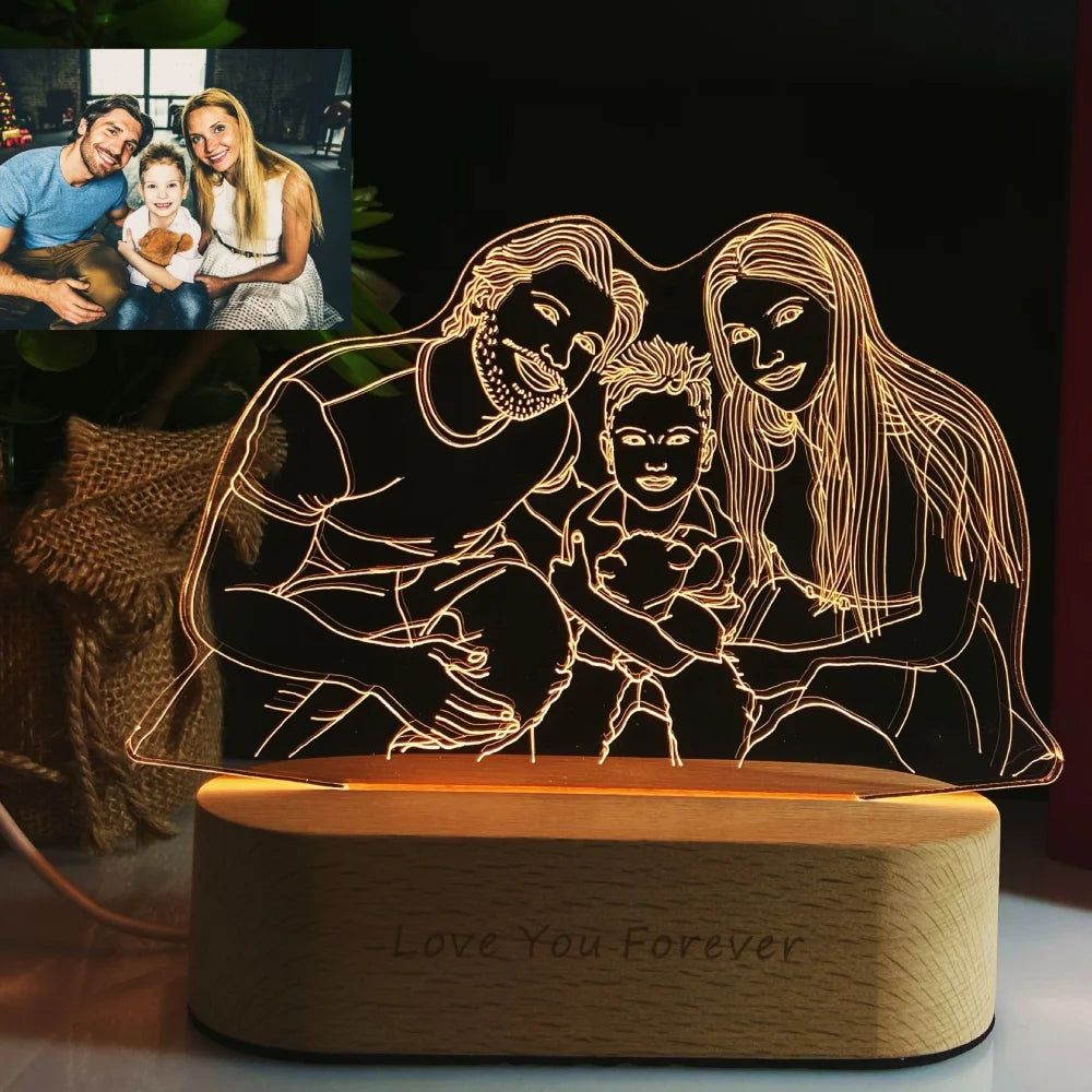 Custom 3D Photo Lamp