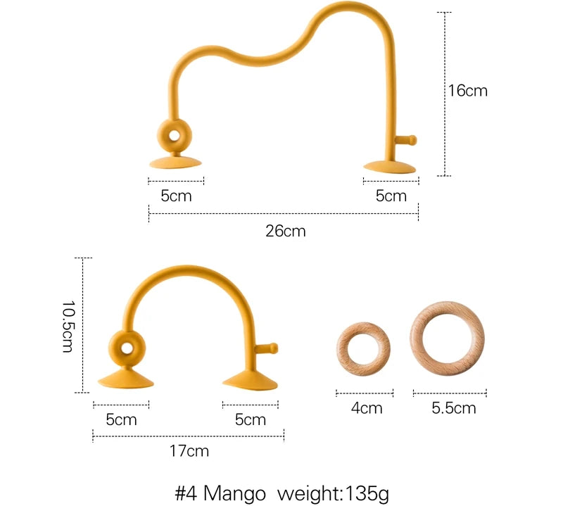 Wood & Silicone Baby Teether