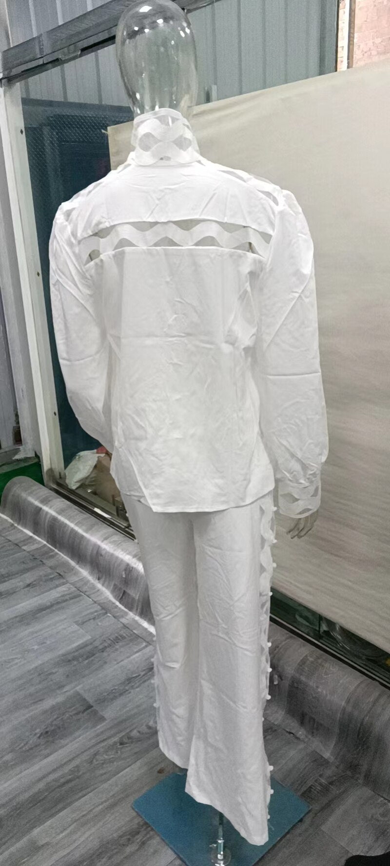 Sexy Hollow-Out 2-Piece Autumn Set