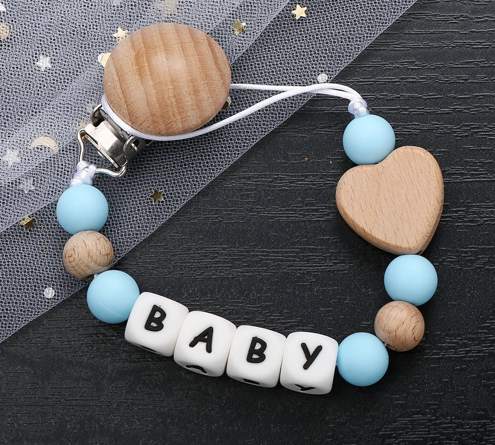 Personalized Name Baby Pacifier Clip
