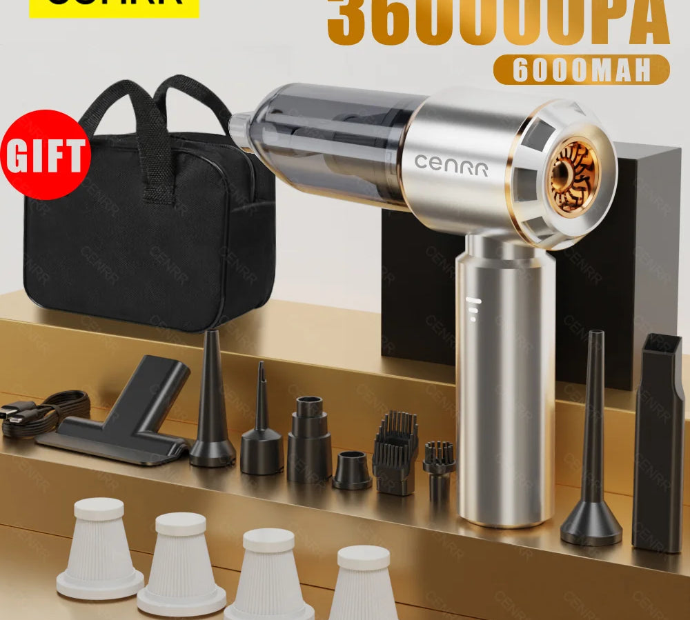 Cordless car vacuum with ultra suction power