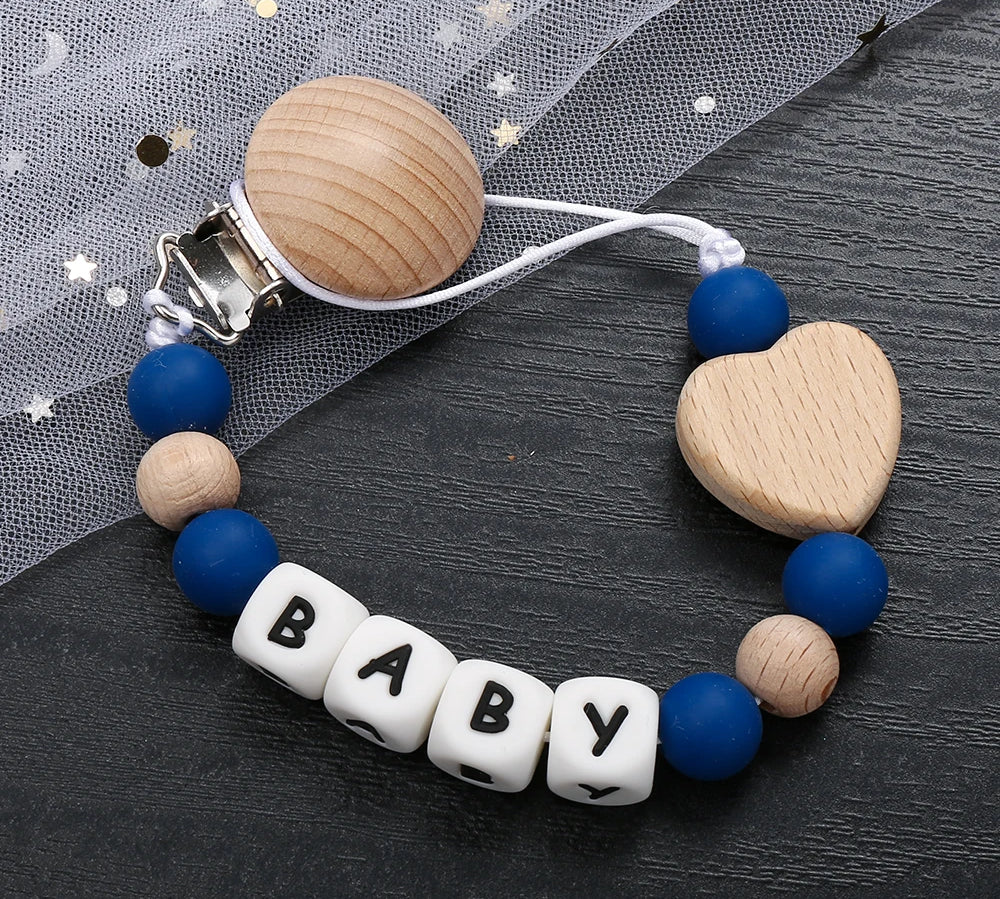 Personalized Name Baby Pacifier Clip