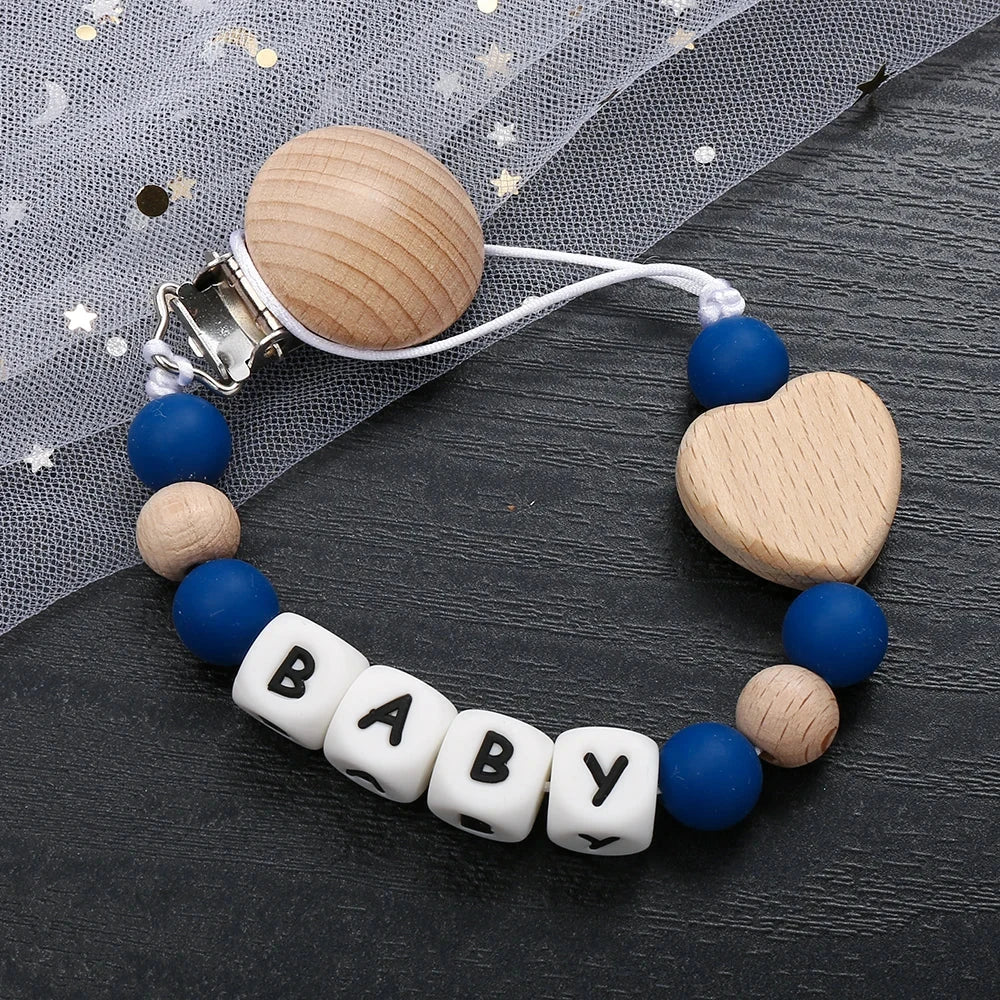 Unique personalized pacifier clip for babies
