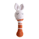 Crochet Bear Rattle Teether Toy