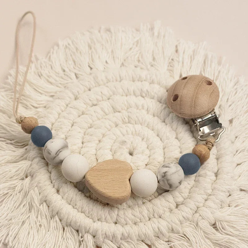 Custom Name Wooden Pacifier Chain