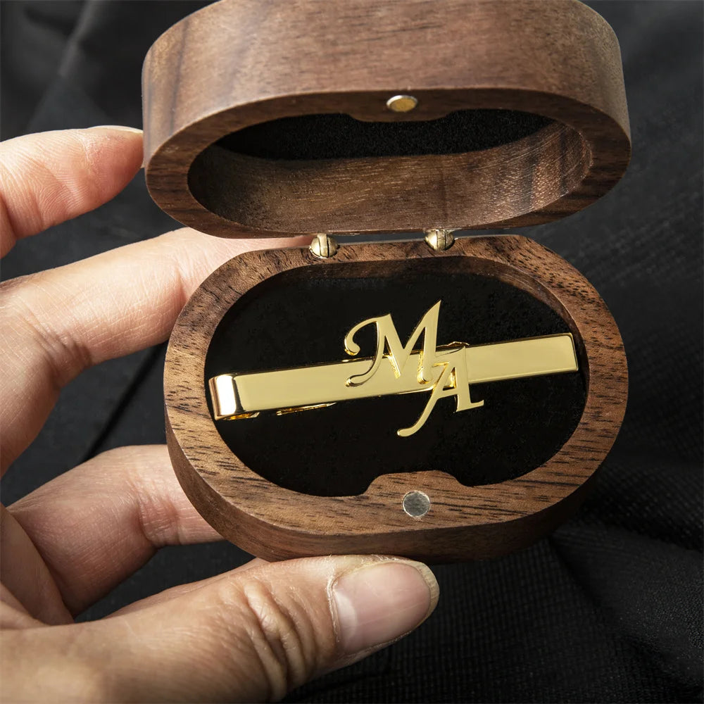 Tangula Custom Initial Tie Clip