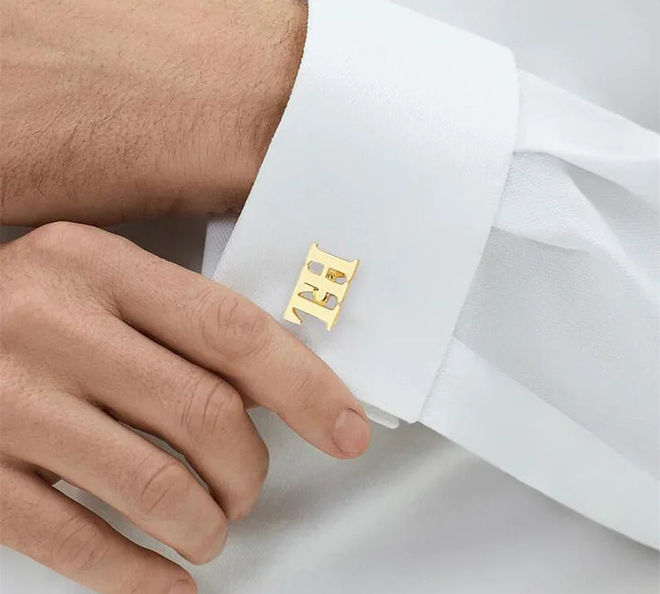 Elegant custom cufflinks with personalized engraving option