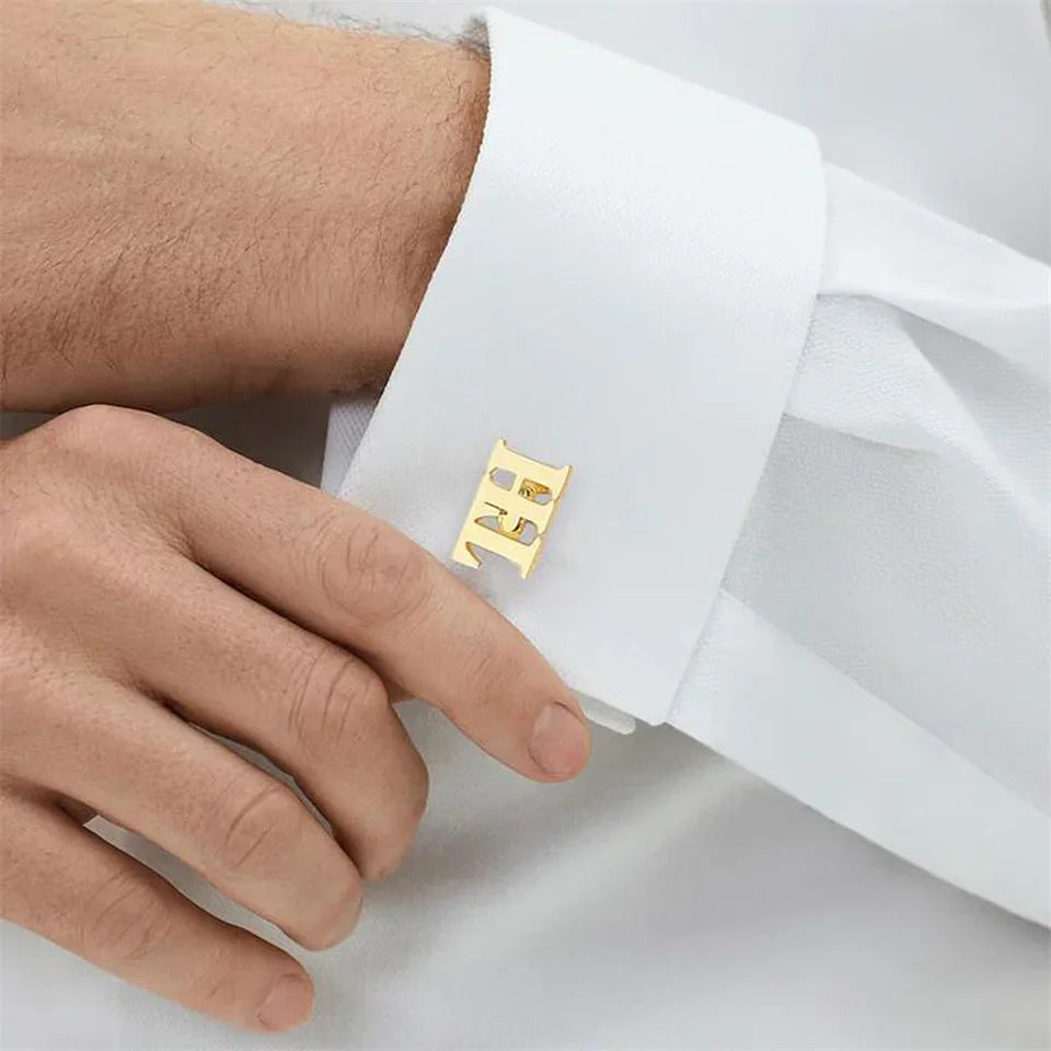 Elegant custom cufflinks with personalized engraving option