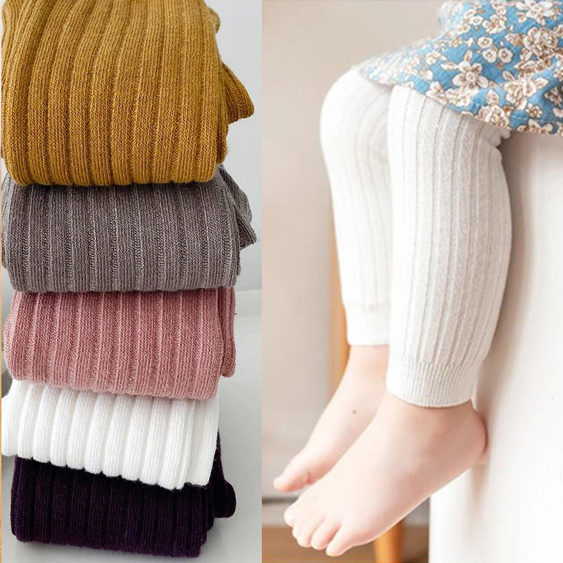 Stretchy baby leggings for seasonal wear