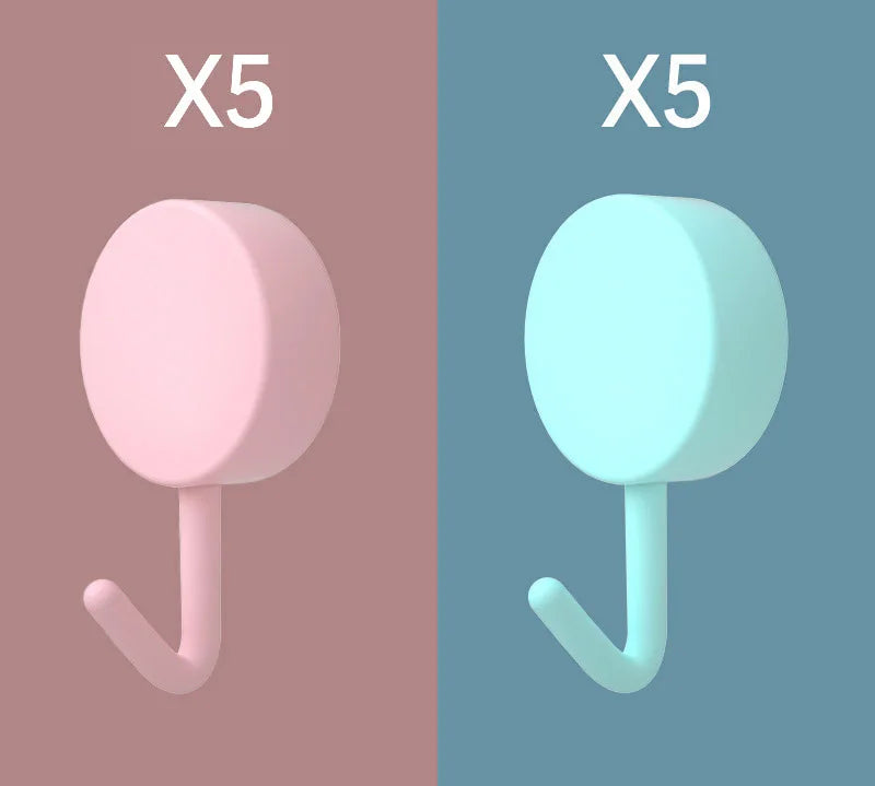 10PCS Self-Adhesive Wall Hooks