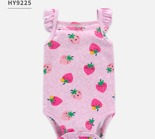 TinyJoy™ – Summer Cotton Romper Set for Baby Girls