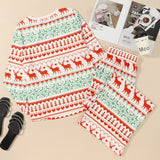 White Christmas Pajama Set