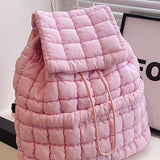 Black Quilted Puffer Backpack