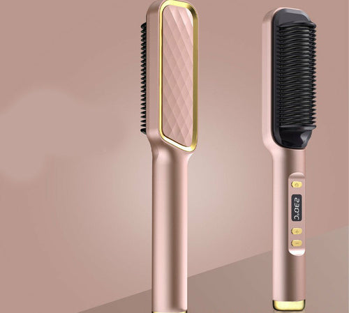 Hair Straightener Brush Electric Hot Comb Anti-scalding