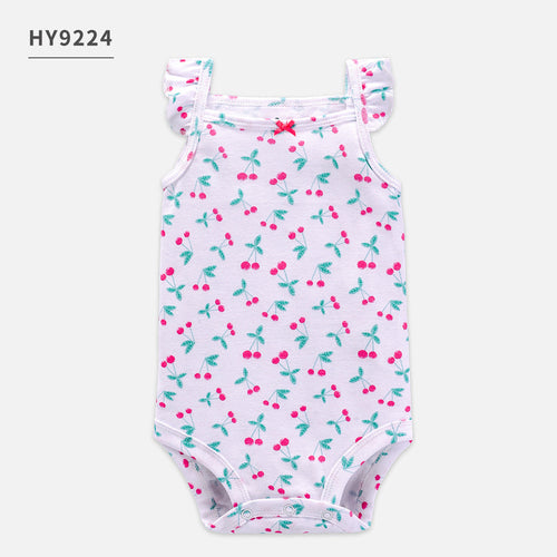 TinyJoy™ – Summer Cotton Romper Set for Baby Girls