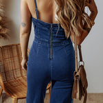 Chic summer sail blue jumpsuit perfect for any occasion