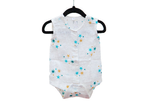 sleeveless baby romper short design
