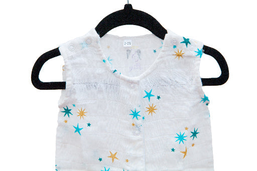 kids short sleeveless romper for summer