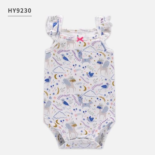 TinyJoy™ – Summer Cotton Romper Set for Baby Girls