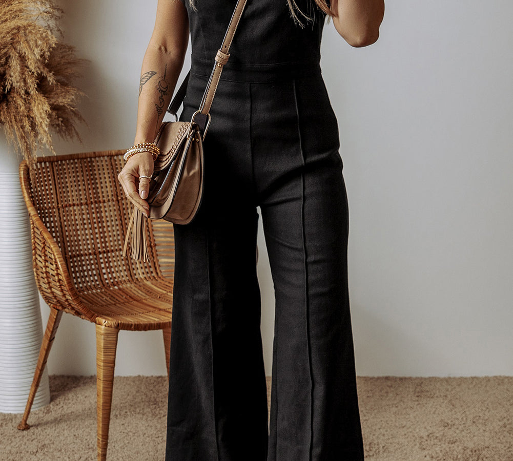 Sail Blue Spaghetti Strap Jumpsuit