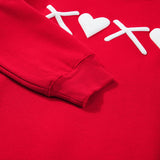 Red XOXO Heart Sweatshirt