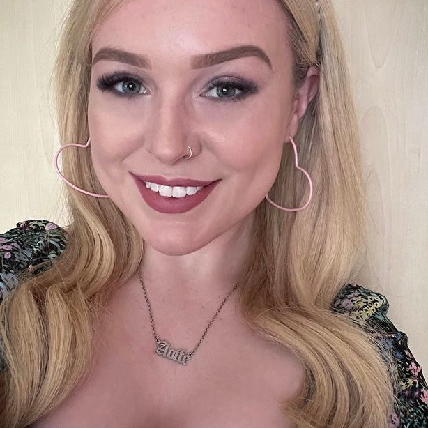 Custom Old English Name Necklace