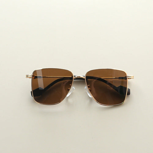 Baby Kids Square Frame Metal Sun Protection Sunglasses