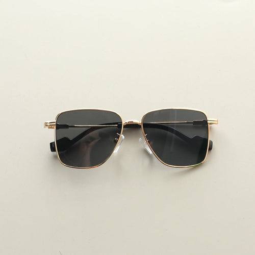 Baby Kids Square Frame Metal Sun Protection Sunglasses