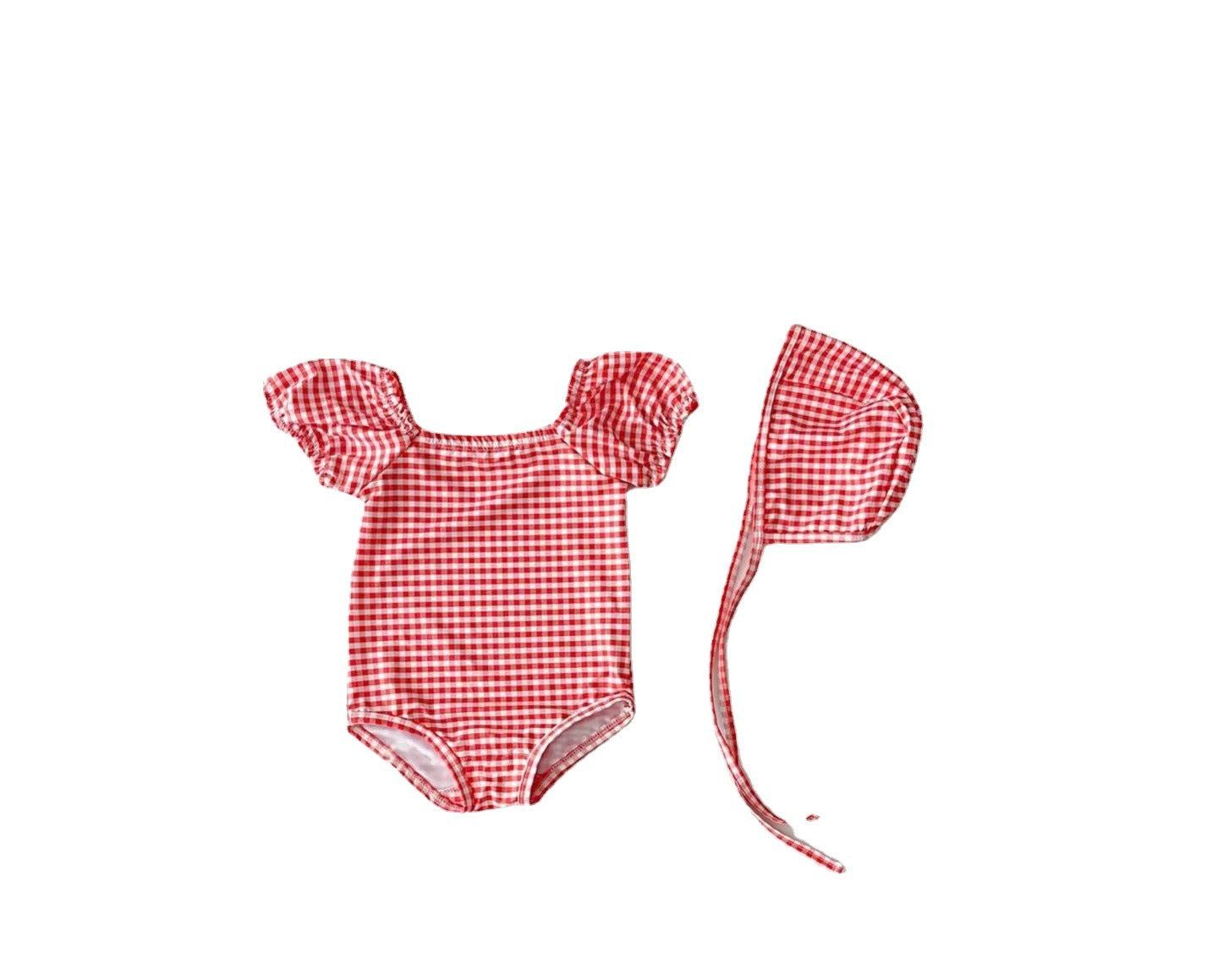 Baby Girl Print Pattern Hot Selling Swimsuit With Hats