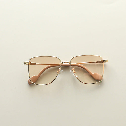 Baby Kids Square Frame Metal Sun Protection Sunglasses