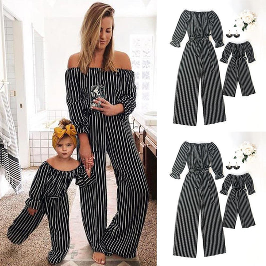 Fashion Striped Family Matching Clothes